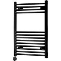 Towelrads Richmond Black Electric Thermostatic Towel Radiator - 691 x 450mm