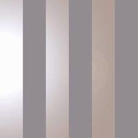 Holden Decor Dillan Stripe Rose Gold & Grey Wallpaper - 10.05m x 53cm