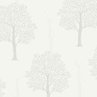 Holden Decor Opus Vinyl Ornella Grey Wallpaper - 10.05m x 53cm
