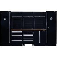 BUNKER Modular 16 Piece Storage Combo with Hardwood Worktop