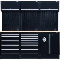 BUNKER Modular 14 Piece Storage Combo with Hardwood Worktop