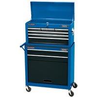 Draper RCTC8B Blue Combination 2 Drawer Roller Cabinet & 6 Drawer Chest