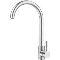 Wickes Perugia Single Lever Stainless Steel Tap - Brushed Stainless Steel