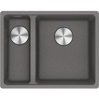 Franke Maris Granite 1.5 Bowl Left Hand Undermount Kitchen Sink - Grey