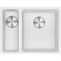 Franke Maris Granite 1.5 Bowl Left Hand Undermount Kitchen Sink - White