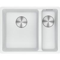 Franke Maris Granite 1.5 Bowl Right Hand Undermount Kitchen Sink - White