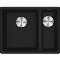 Franke Maris Granite 1.5 Bowl Right Hand Undermount Kitchen Sink - Black
