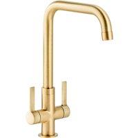 Abode Pico Quad Dual Lever Monobloc Tap - Brushed Brass