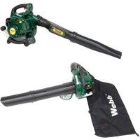 Webb 26cc Petrol Blow Vac - Powerful at 114mph - 8kg Weight