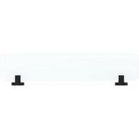 Croydex Flexi Fix Metra Frosted Glass Shelf - Black