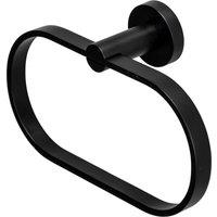 Croydex Flexi Fix Metra Towel Ring - Black