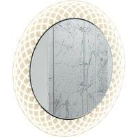 Sensio Spiro Etched Colour Changing LED Bathroom Mirror - 800mm