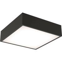 Sensio Zala Square Bathroom Ceiling Light - Black
