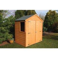 Shire Apex Shiplap Dip Treated Double Door Shed - 6 x 4ft