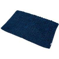 Croydex Navy Cushioned Bathroom Mat - 800 x 500mm