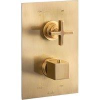 Abode Serenitie 2 Outlet Concealed Thermostatic Shower Valve - Antique Brass