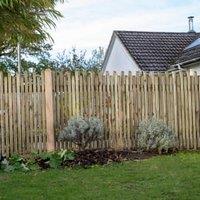 Forest Garden Pressure Treated Contemporary Picket Fence Panel - 1830 x 900mm - 6 x 3ft - Pack of 5