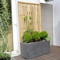 Forest Garden Pressure Treated Vertical Slatted Screen - 1800 x 900mm - 6ft x 3ft - Pack of 5