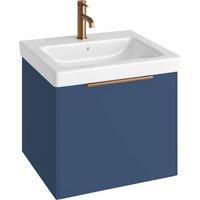 Abacus Concept Matt Blue S3 Vanity Unit & Basin - 600mm