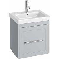 Abacus Concept Stone Grey Shaker Wall Hung Vanity Unit & Basin - 450mm