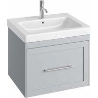 Abacus Concept Stone Grey Shaker Wall Hung Vanity Unit & Basin - 600mm
