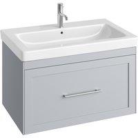 Abacus Concept Stone Grey Shaker Wall Hung Vanity Unit & Basin - 800mm