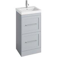 Abacus Concept Stone Grey Shaker Freestanding Vanity Unit & Basin - 450mm