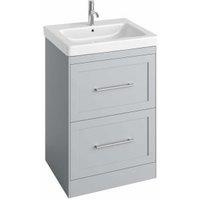 Abacus Concept Stone Grey Shaker Freestanding Vanity Unit & Basin - 600mm