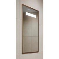 Melford Melford Bronze Surround LED Recessed Mirror Cabinet with Integrated Shaver Socket - 700 x 500mm
