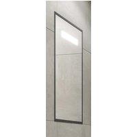 Melford Melford Anthracite Surround LED Recessed Mirror Cabinet with Integrated Shaver Socket - 700 x 500mm