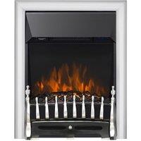 Focal Point Blenheim Chrome & Black LED Electric Inset Fire