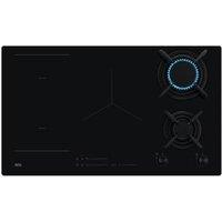 AEG HDB95623NB 6000 Series 90cm Dual Fuel Gas & Induction Hob - Black