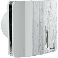 Sensio Rubi Chrome Wall Ventilation Fan with Aquilo Ventilation Ducting Kit - 100mm