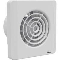 Sensio Layci White Wall Ventilation Fan with Aquilo Ventilation Ducting Kit - 100mm