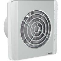Sensio Layci Chrome Wall Ventilation Fan with Aquilo Ventilation Ducting Kit - 100mm