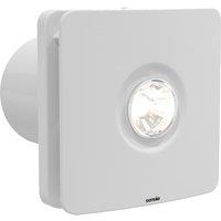 Sensio Remy White Wall Ventilation Fan with Aquilo Ventilation Ducting Kit - 100mm