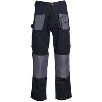 Blackrock Black & Grey Work Trousers - 34W 31L