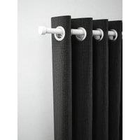 Rothley Premium Extendable Curtain Pole Kit with Stud Finials - Matt White 71-120cm