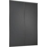 Spacepro Heritage 2 Wardrobe Door Kit Graphite Framed - 2x1 Panel Shaker - 1793mm (W)