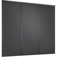 Spacepro Heritage 3 Wardrobe Door Kit Graphite Framed - 3x 1 Panel Shaker - 2672mm (W)