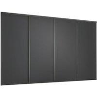 Spacepro Heritage 4 Wardrobe Door Kit Graphite Framed - 4x 1 Panel Shaker - 2370mm (W)