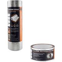 SuperFOIL Multi-Purpose Insulation Foil & Tape Set - 0.6 x 7.5m