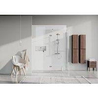 Corlea PVC Gloss White Marble Single Shower Panel - 2400 x 1000mm