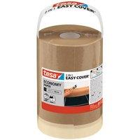 Tesa Masking Easy Cover Economy S - 2 in 1 Masking Tape & Dust Sheet - 25m x 0.18m
