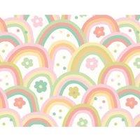 Origin Murals Rainbow Wobble Green Wall Mural - 3.5 x 2.8m