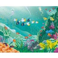 Origin Murals Under The Sea Adventure Green Wall Mural - 3.5 x 2.8m