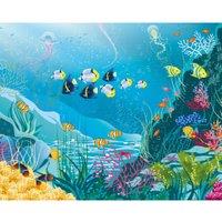 Origin Murals Under The Sea Adventure Blue Wall Mural - 3.5 x 2.8m