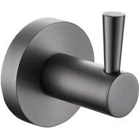 Bristan Round Robe Hook - Brushed Anthracite