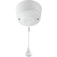 MK 6A 1 Way Ceiling Switch - White