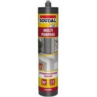 Soudal Brilliant Clear Multi-Purpose Silicone Sealant - 290ml